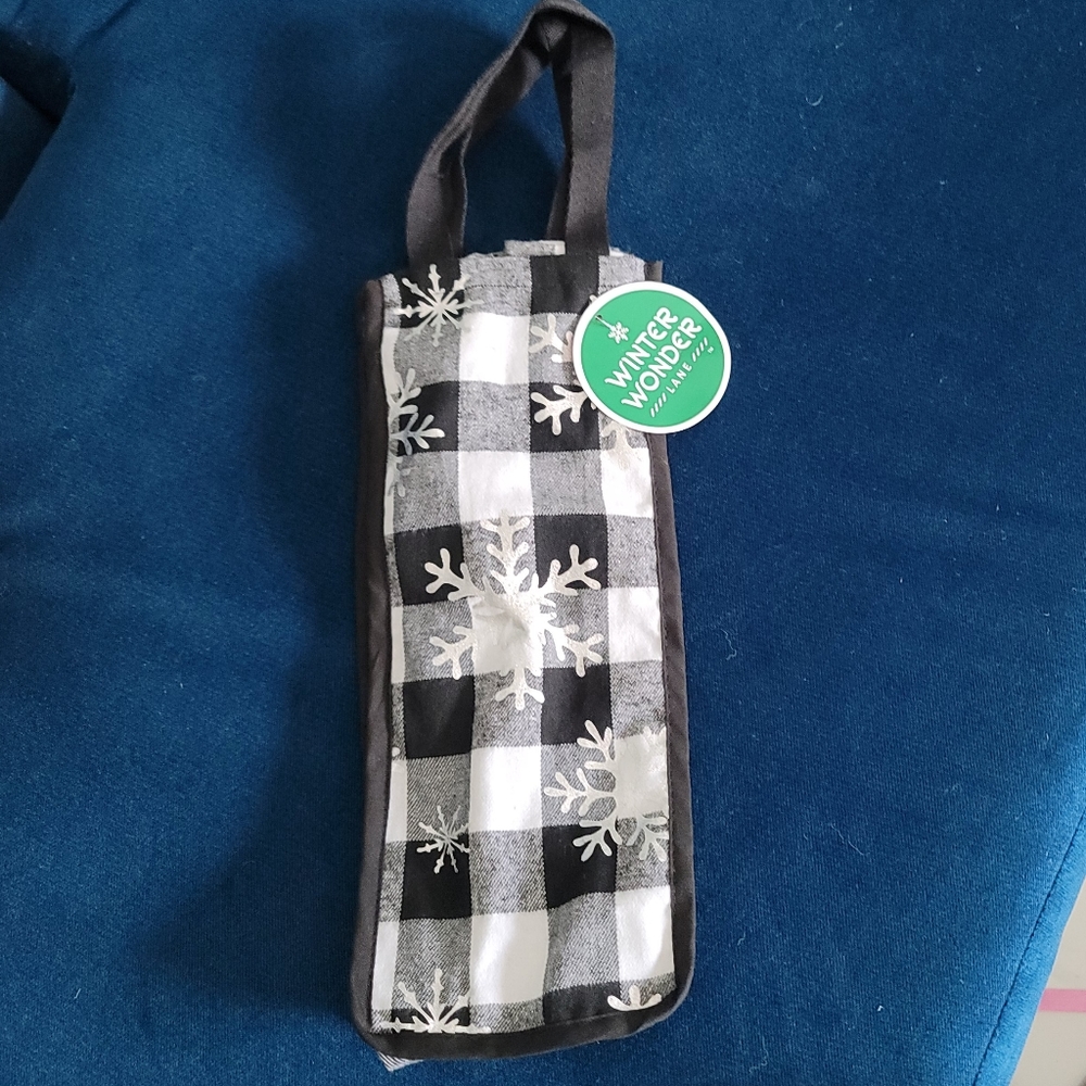WINTER WONDERLANE Wine Bottle Fabric Bottle Bag